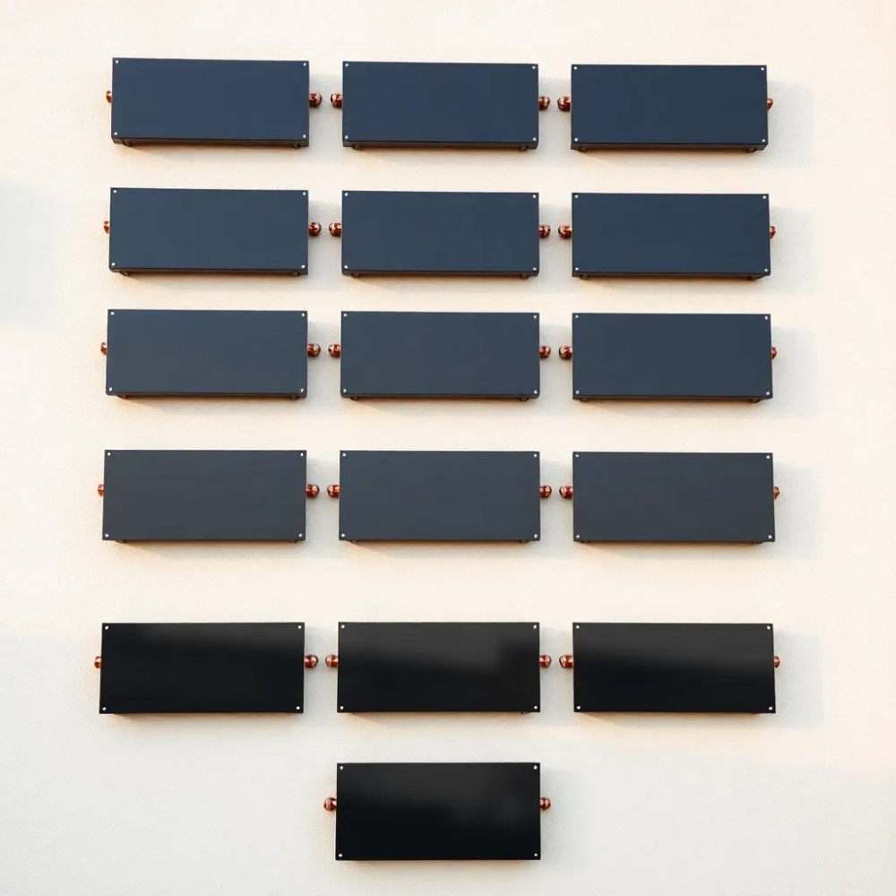 Montaż kolektorów słonecznych na ścianie