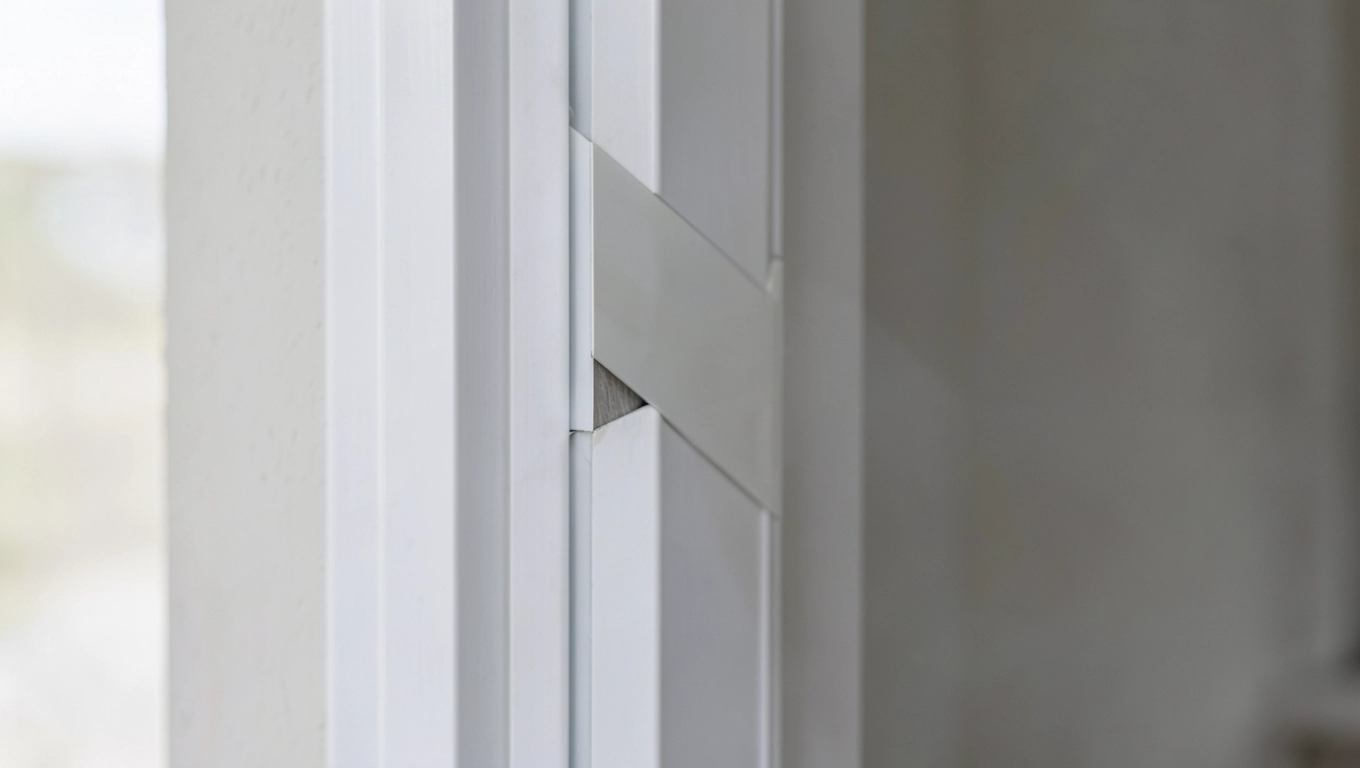 Montaż listwy dylatacyjnej przy drzwiach przylgowych