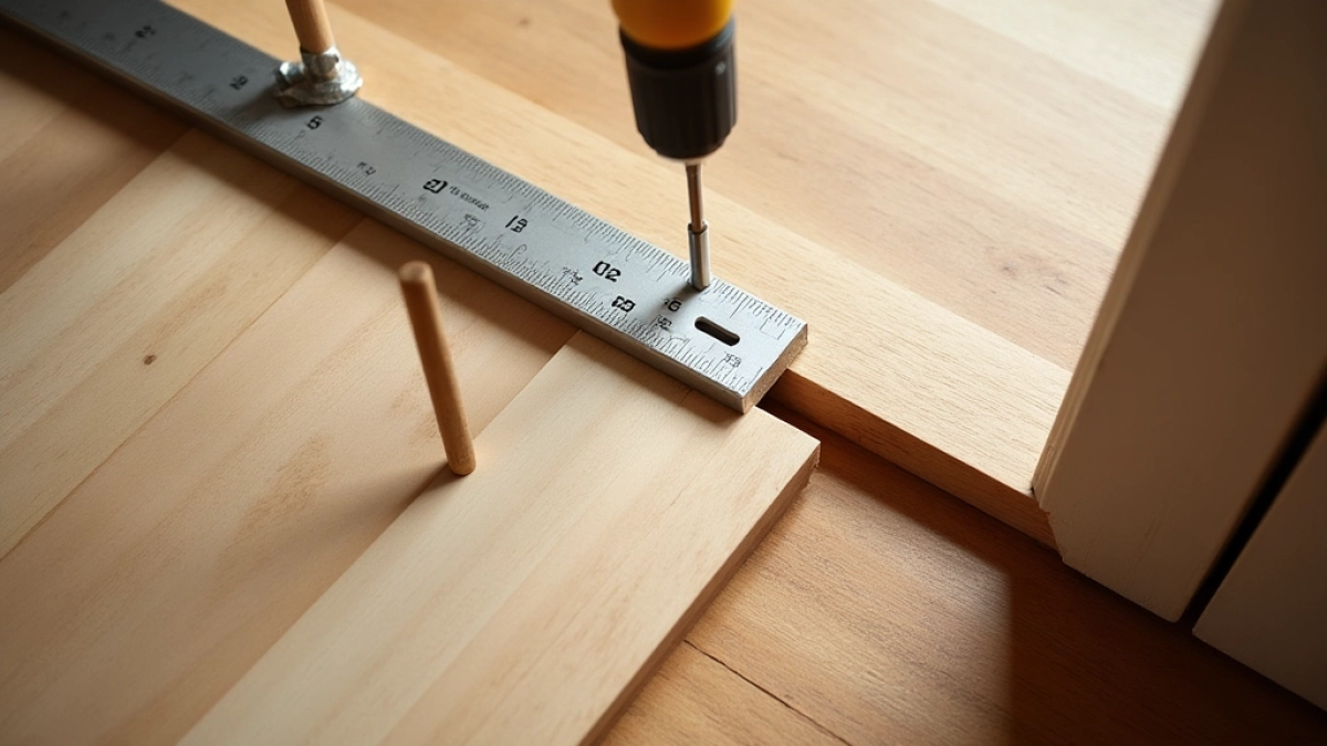 Montaż listwy progowej na kołki