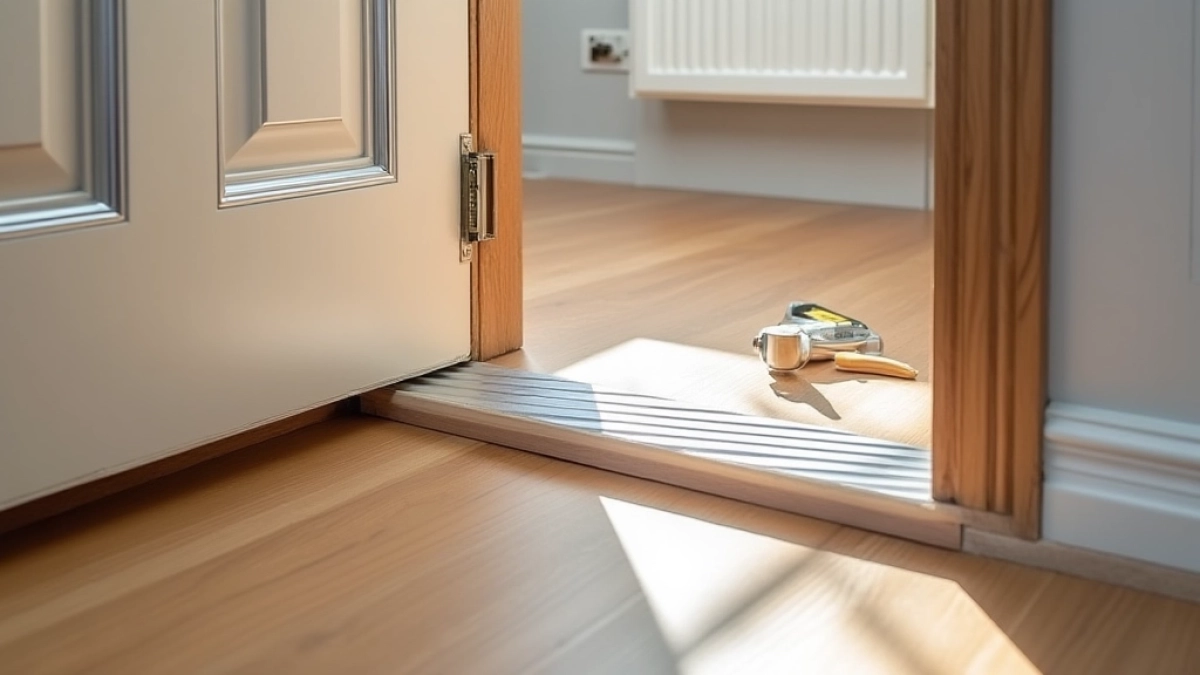 Montaż listwy progowej w drzwiach