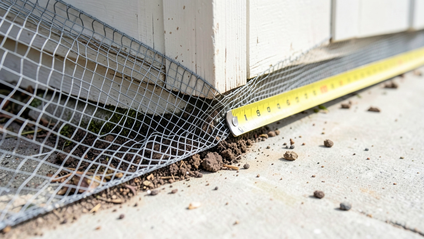 Montaż listwy przeciw gryzoniom krok po kroku