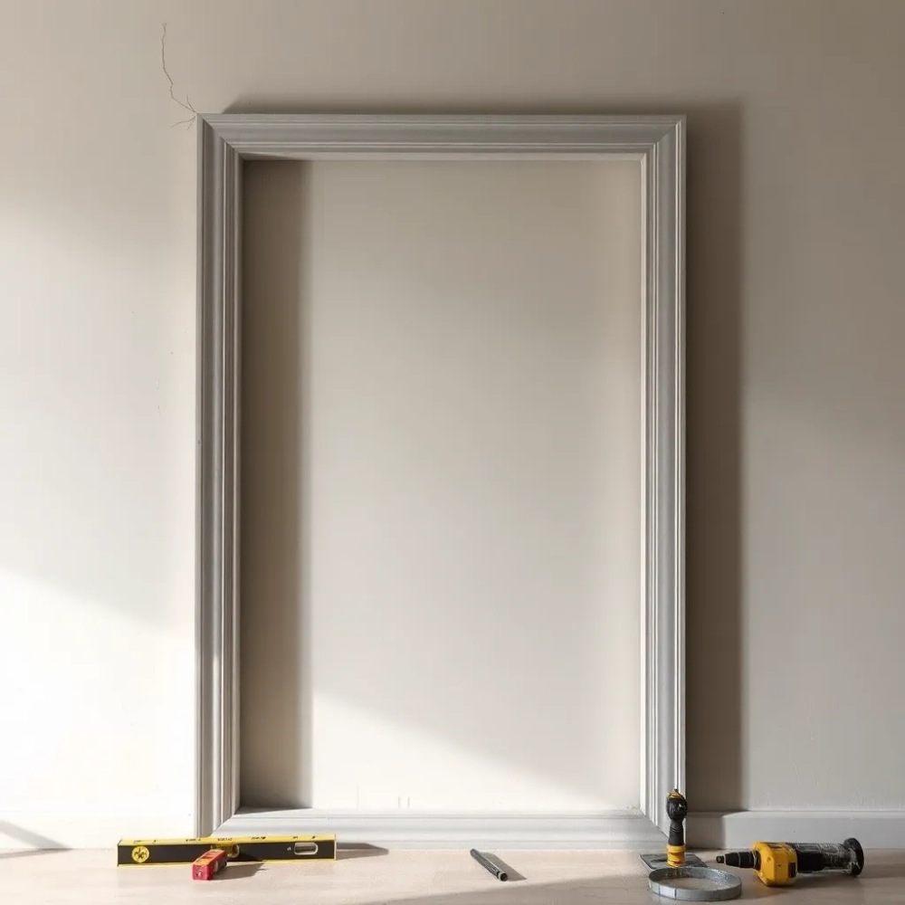 Montaż ościeżnicy do ściany prostopadłej