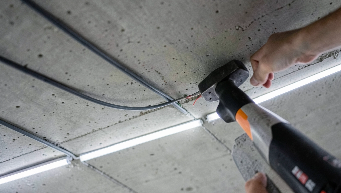 Montaż oświetlenia listwowego sufitowego