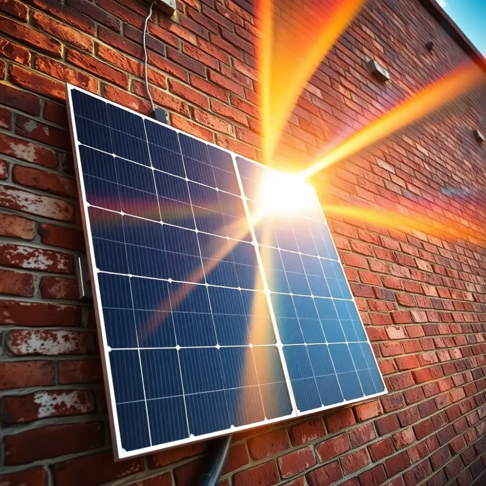 Montaż paneli fotowoltaicznych na ścianie