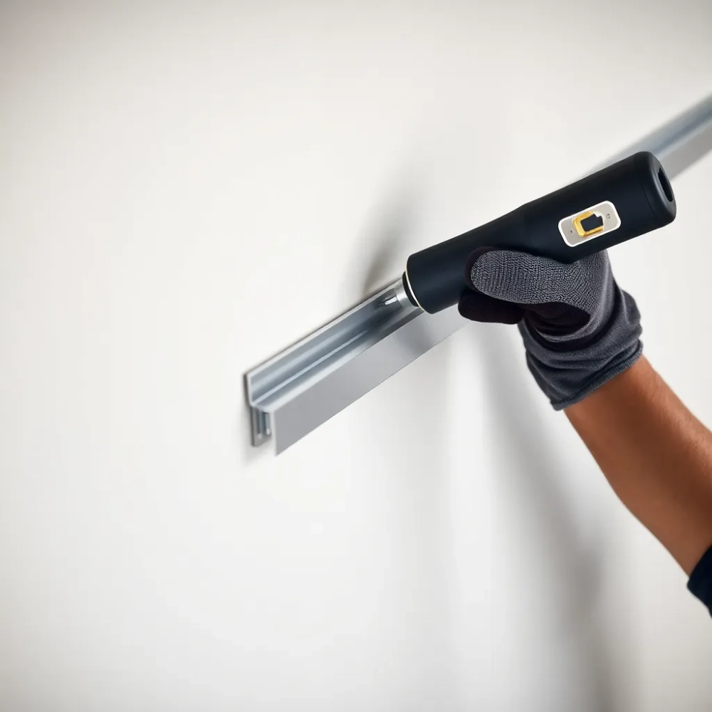 Montaż profili aluminiowych do ściany