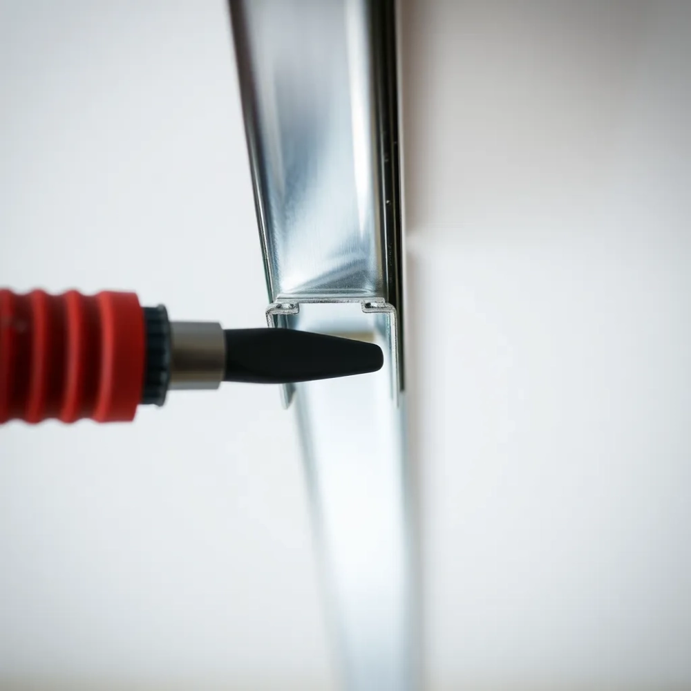 Montaż szyny sufitowej aluminiowej