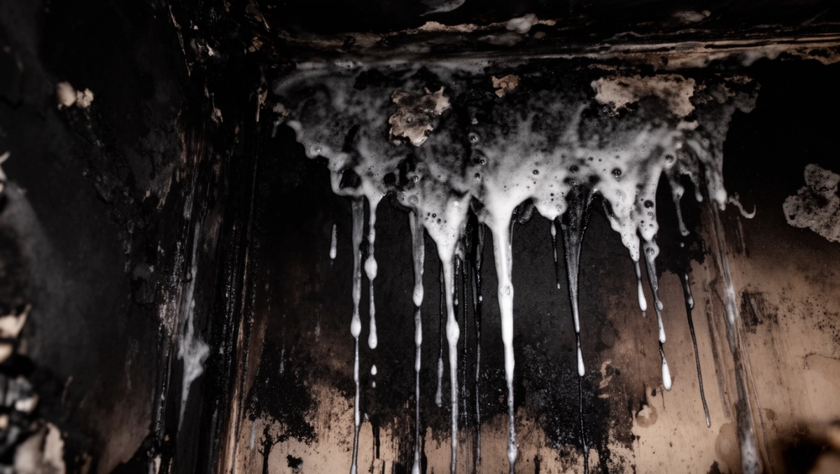 mycia ścian po pożarach