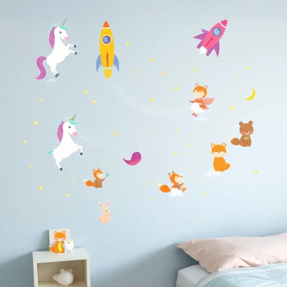 Naklejki na ścianę dla dzieci SHEIN