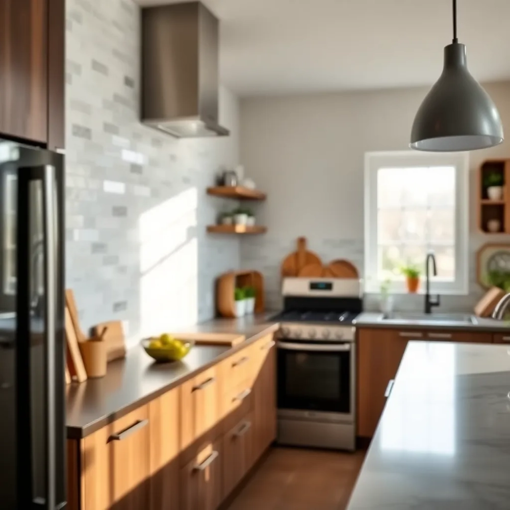 Nowoczesne ściany w kuchni