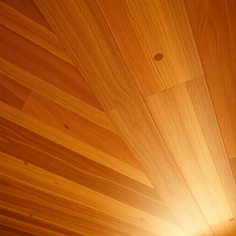 Nowoczesny drewniany sufit