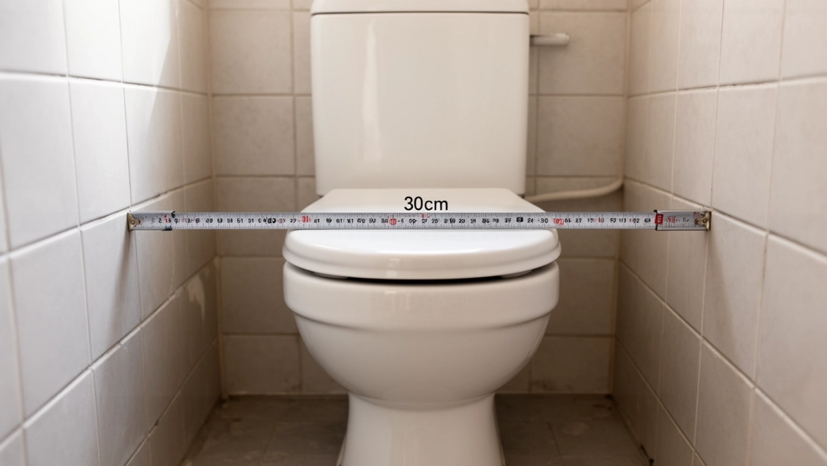 odległość toalety od ściany
