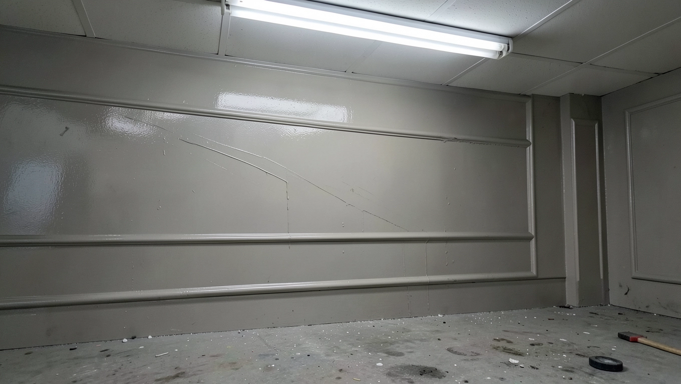 Odporność farby na lamperię w warsztacie