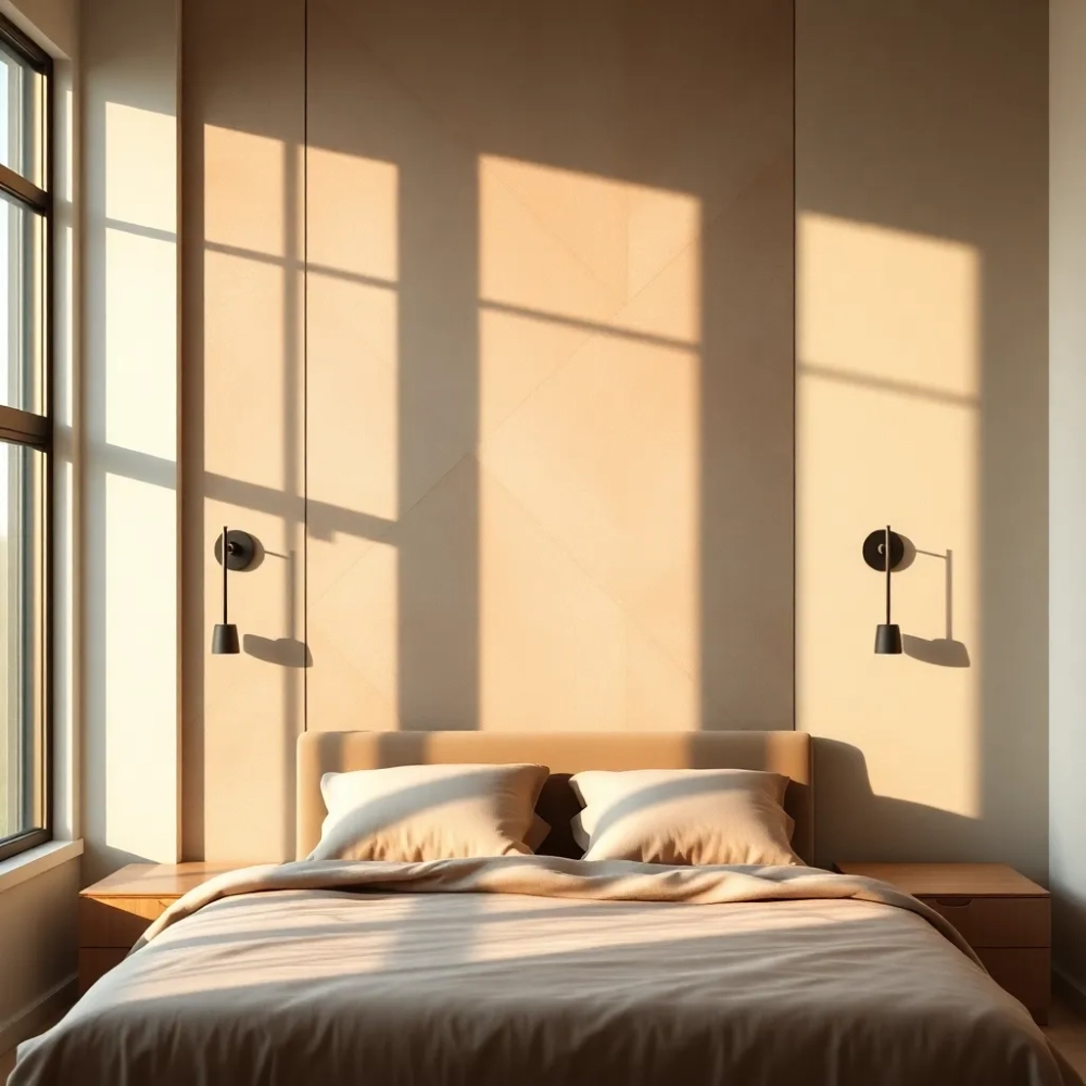 Oryginalna ściana w sypialni