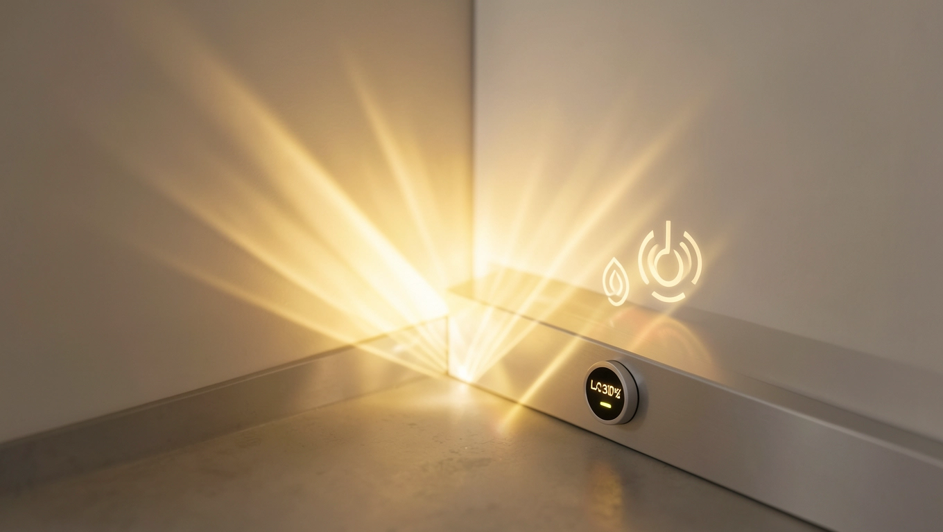 Oszczędności z ciepłym listwowym systemem