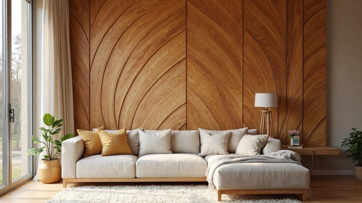 Panel dekoracyjny drewniany na ścianę