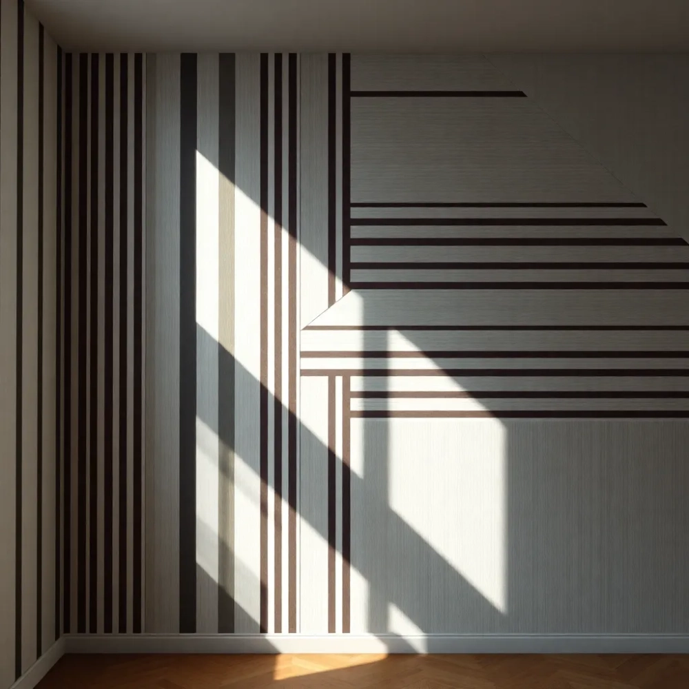 Paski na ścianie wzory