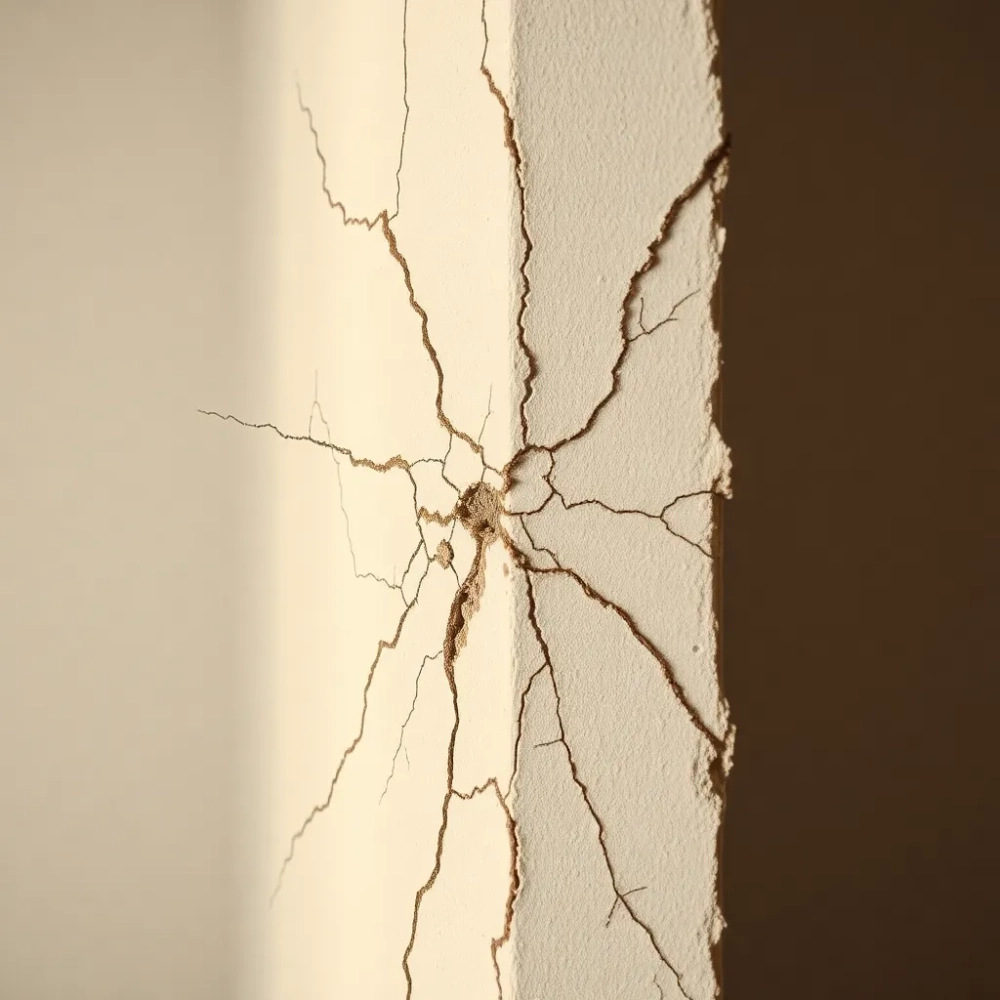 Pękanie ścian w narożnikach