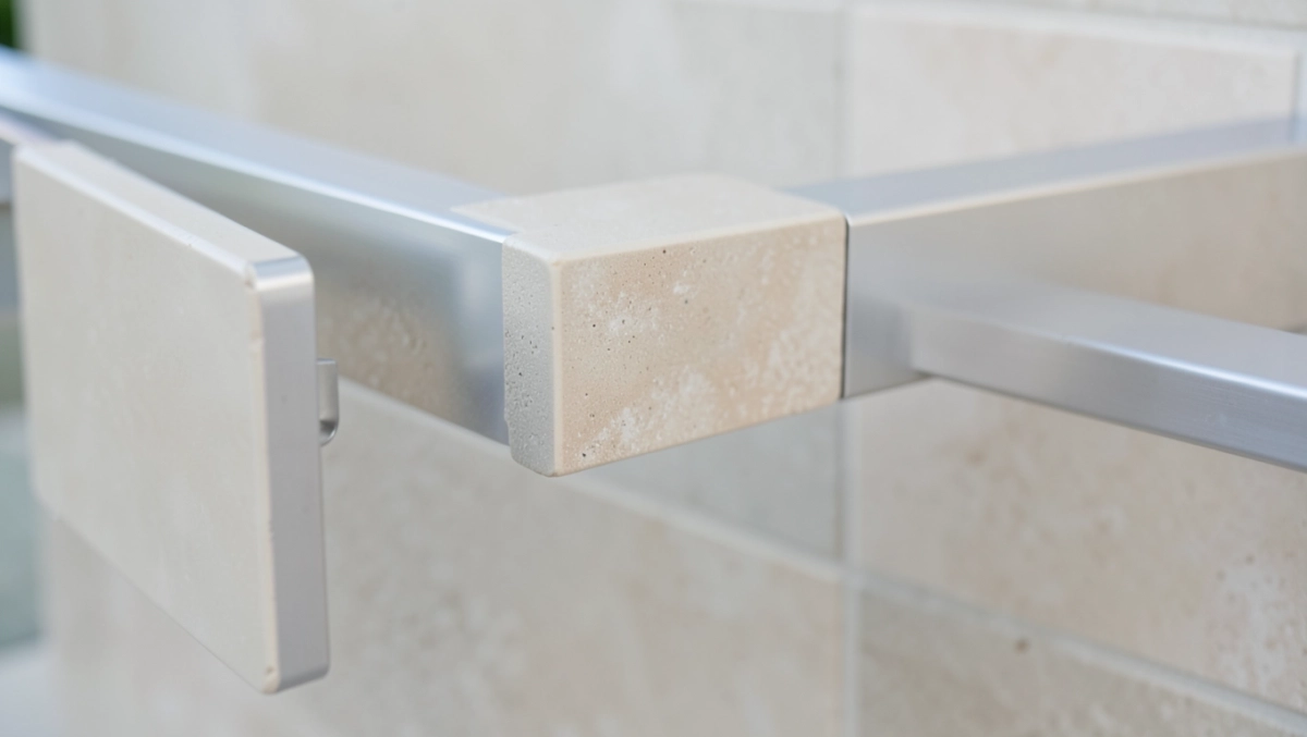 płytki montowane na listwach