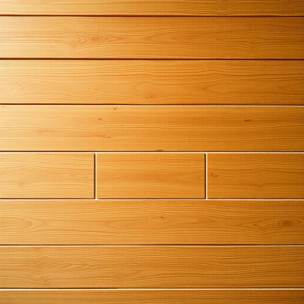 Płytki na drewnianej ścianie