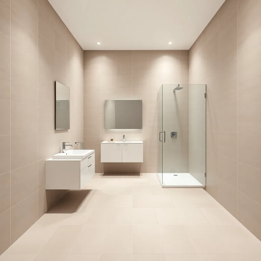 Płytki w łazience do sufitu czy nie