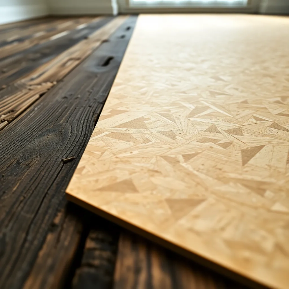 Podłoga z OSB na starych deskach