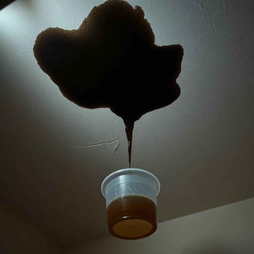 Przeciekający sufit w bloku