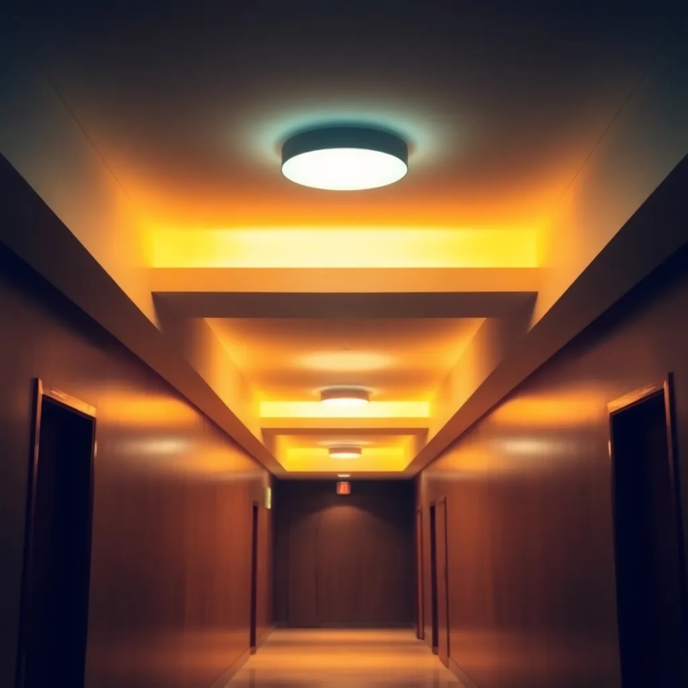 Przedpokój oświetlenie sufitowe inspiracje