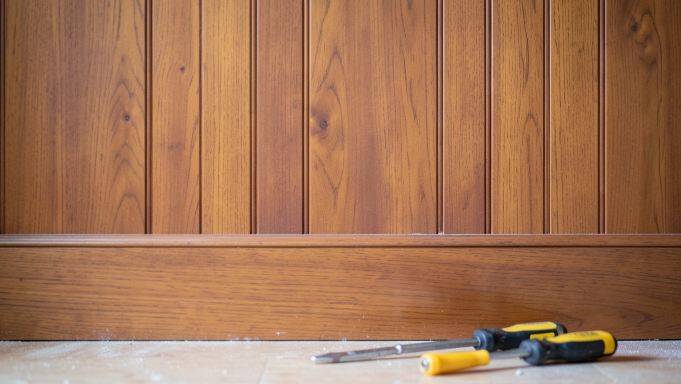 Przygotowanie boazerii lakierowanej do malowania