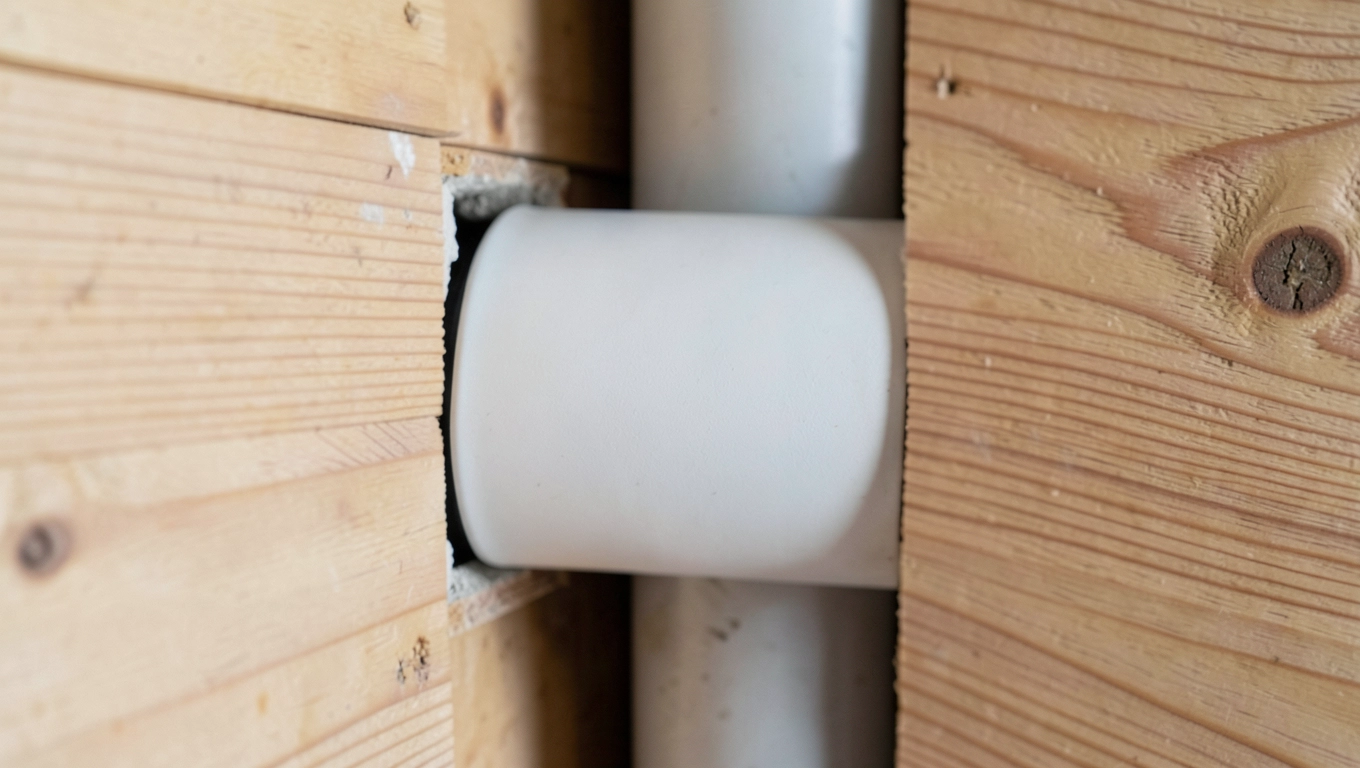 Rękaw izolacyjny w ścianie drewnianej 120