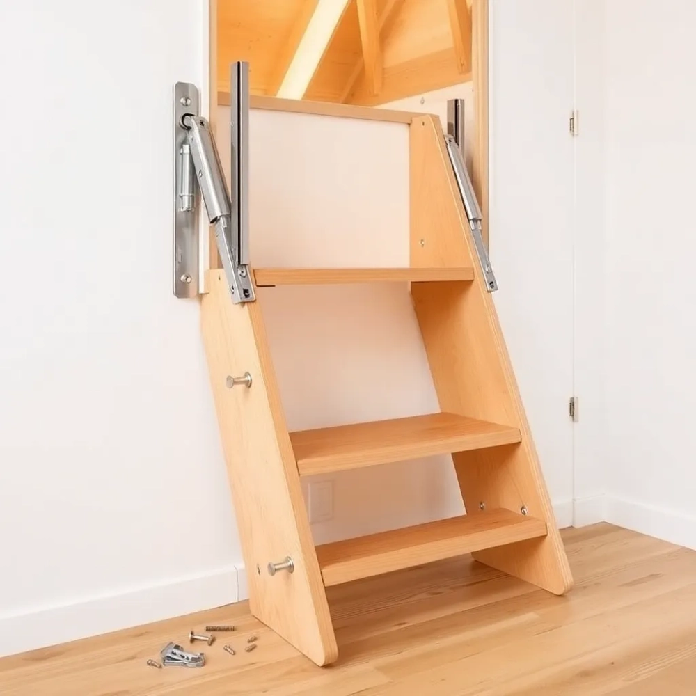 Schody składane na ścianę jak zrobić