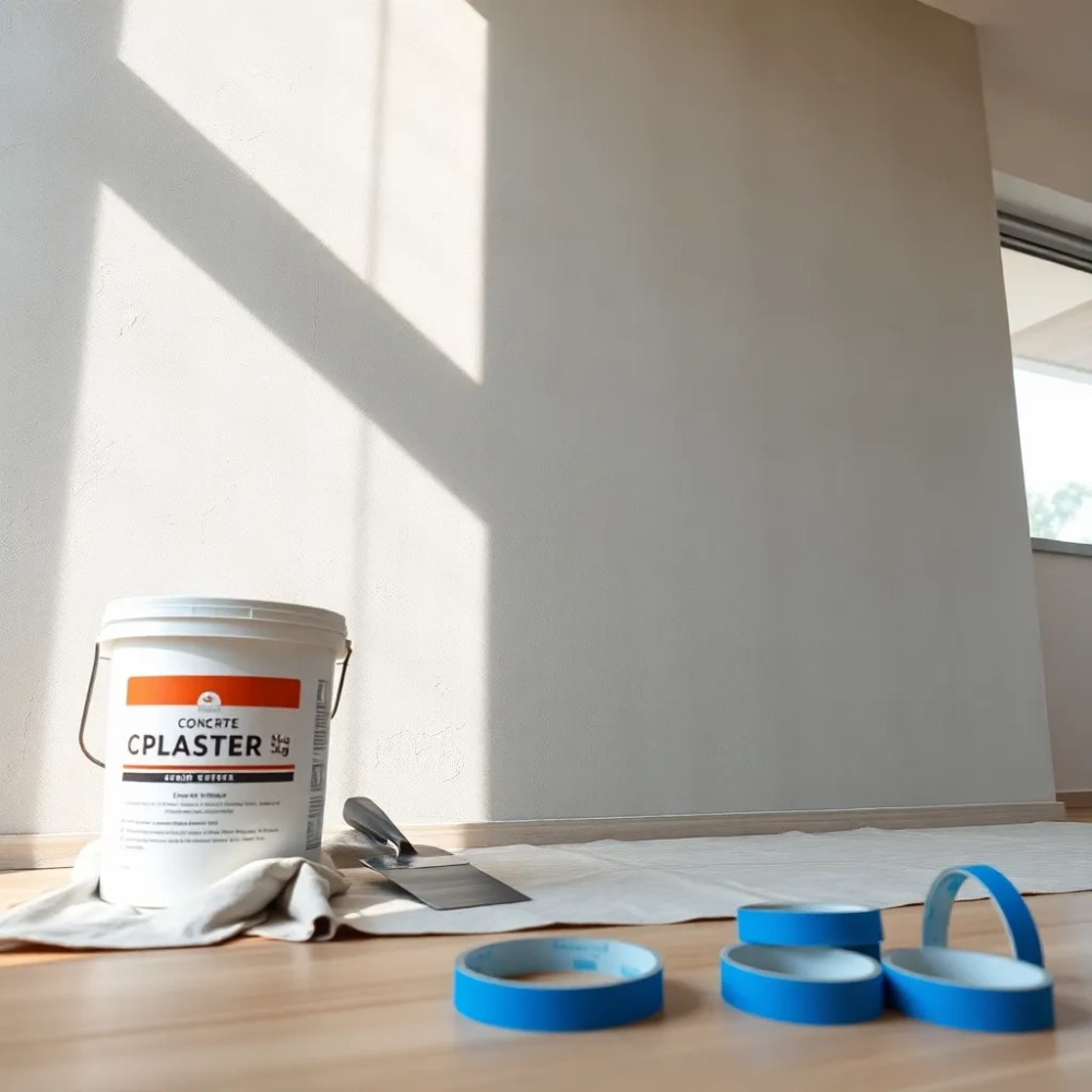 Ściana betonowa w salonie jak zrobić