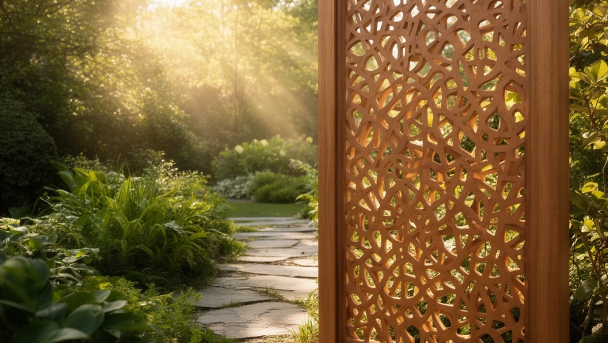 Ścianka ażurowa drewniana zewnętrzna