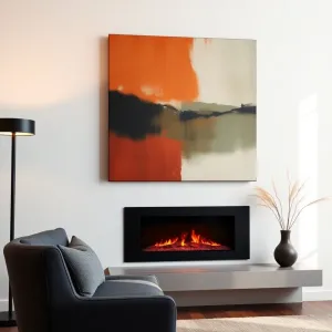 Aranżacja ściany z kominkiem