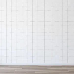 Biała tapeta w geometryczne wzory