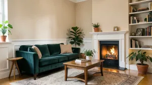 boazeria angielska w salonie