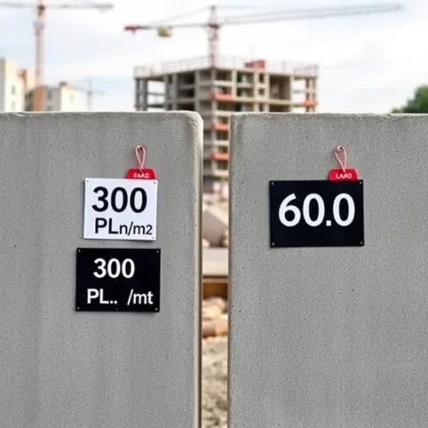 Cena M2 Ściany Żelbetowej