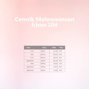 Cennik Malowania Ścian 2024