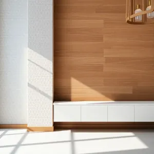 Ciekawe wykończenie ścian wewnętrznych