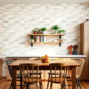 Co na ścianę w kuchni przy stole i krzesłach