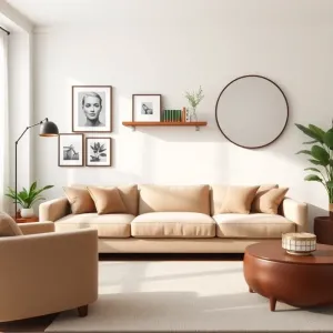 Co na ścianę w salonie za kanapą