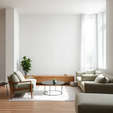 Co położyć na jedną ścianę w salonie