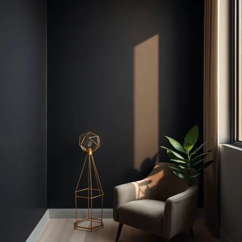 Czarna ściana inspiracje