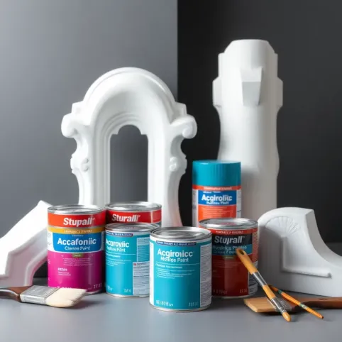 Czym malować sztukaterię styropianowa