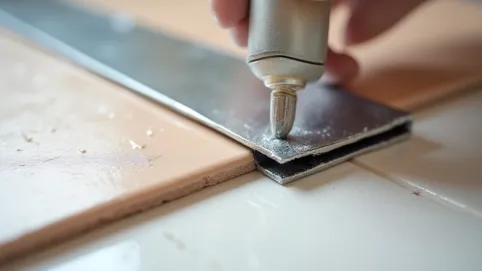 Czym przykleić listwę metalową do płytek