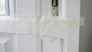 czym przykleić listwy maskujące do drzwi