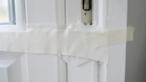 czym przykleić listwy maskujące do drzwi