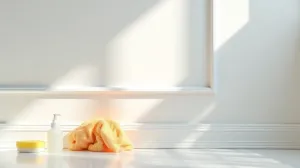 Czym umyć białe listwy przypodłogowe