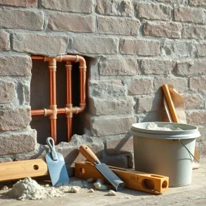 Czym zamurować rury w ścianie