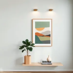 Dekoracja ściany w salonie