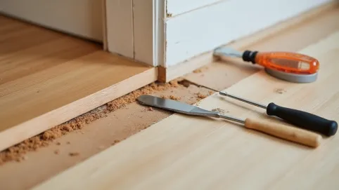 Demontaż listwy progowej